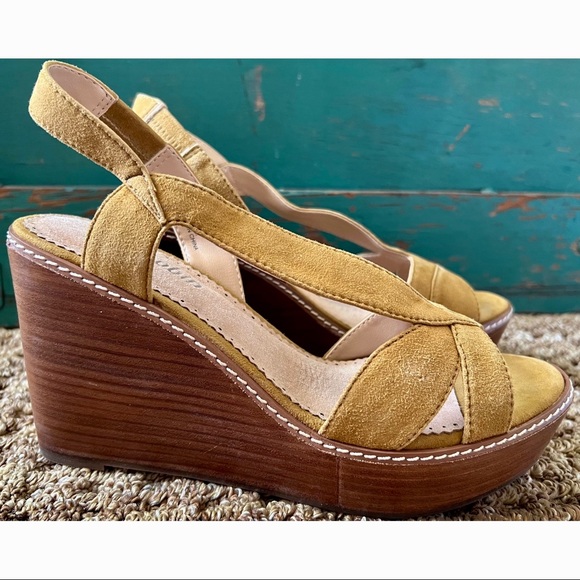 Anthropologie Farylrobin Casino Wedges Sandals 7.5 - Picture 4 of 9